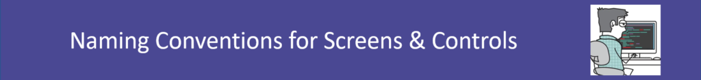 screen naming convention