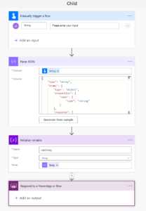 Pass a JSON Array to a Child Flow - hiredgun.tech