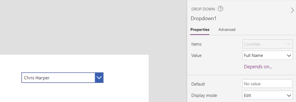 display multiple columns in a dropdown control
